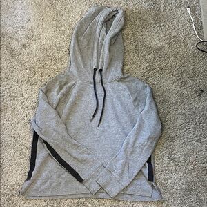 Gray Hooded Woman’s Sweater